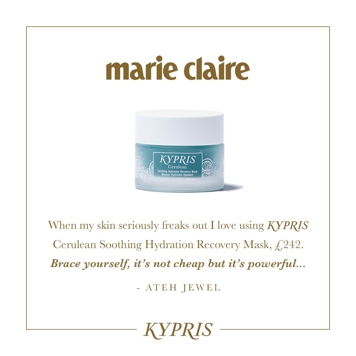 KYPRIS In The Press: Marie Claire